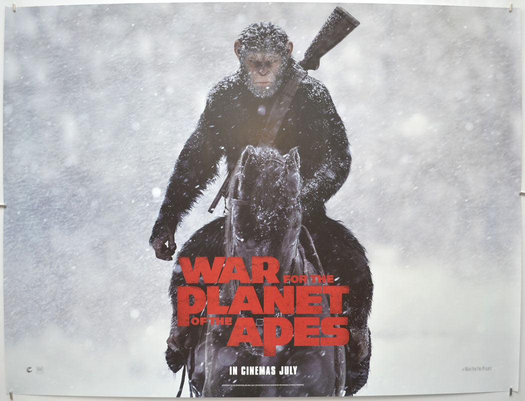 War For The Planet Of The Apes (Teaser / Advance Version) Original Quad Poster - Film Poster - Movie Poster