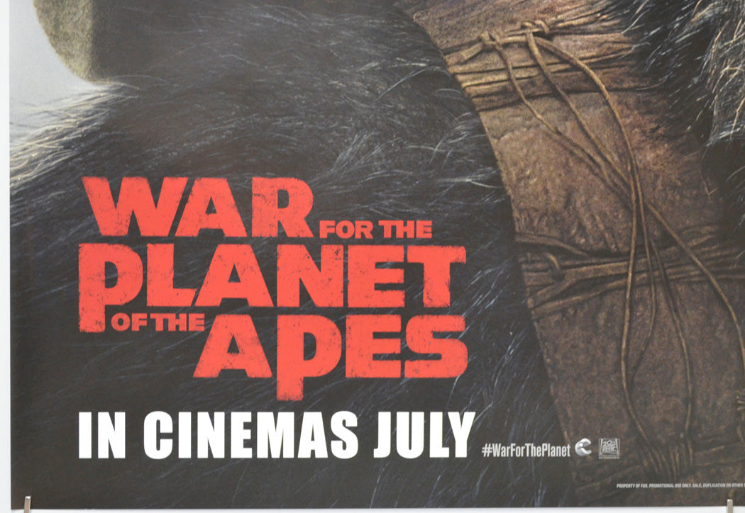 War For The Planet Of The Apes (Bottom Left) Cinema Quad Movie Poster 