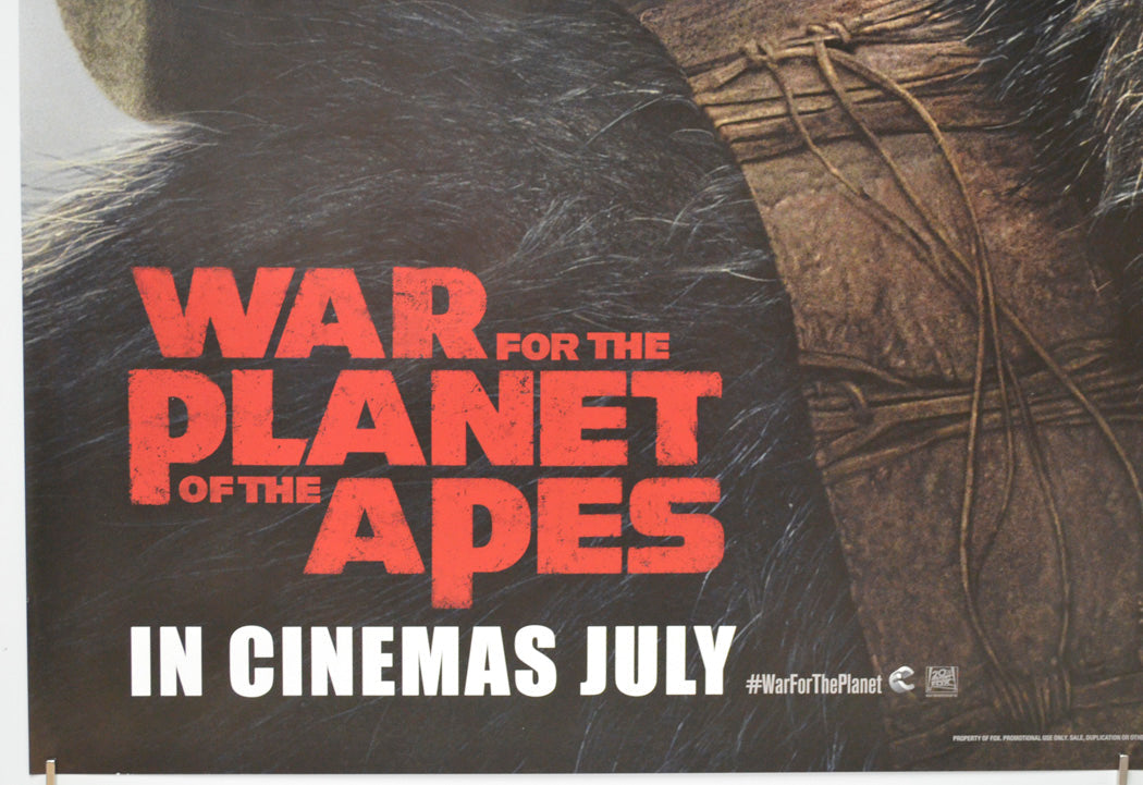 War For The Planet Of The Apes (Bottom Left) Cinema Quad Movie Poster 