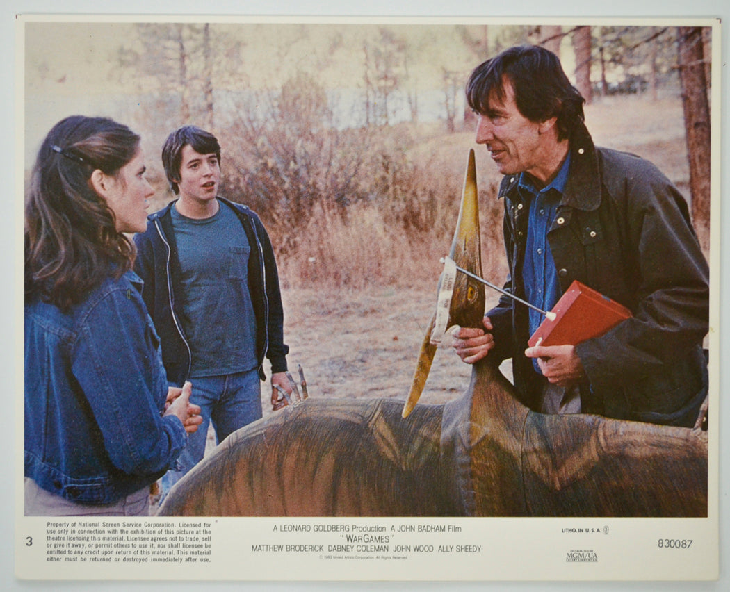 WAR GAMES (Card 3) Cinema Set of Colour FOH Stills / Lobby Cards 