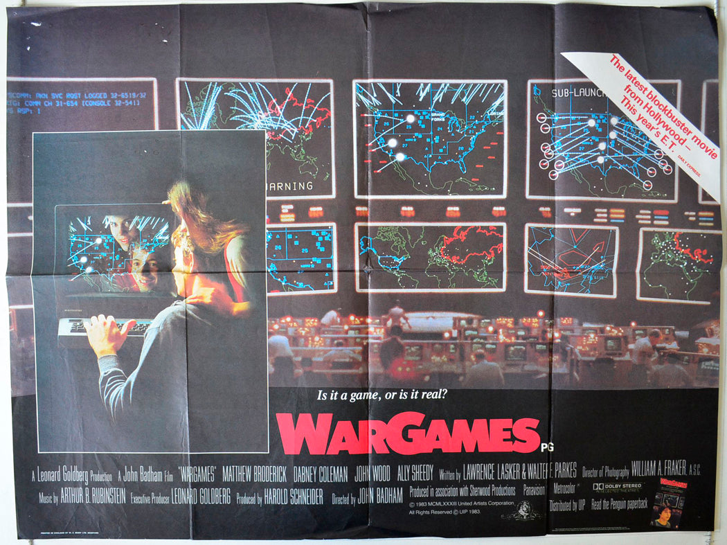 War Games Original British Quad Poster - Movie Poster