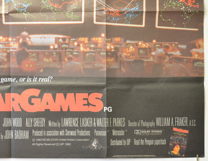 WAR GAMES (Bottom Right) Cinema Quad Movie Poster 