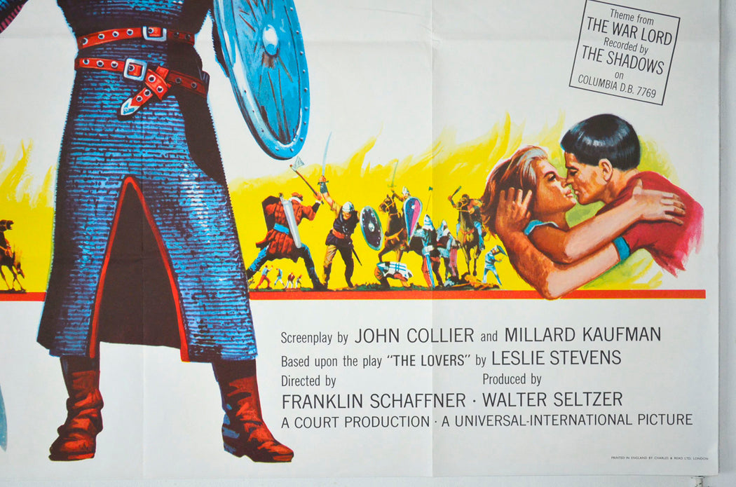 THE WAR LORD (Bottom Right) Cinema Quad Movie Poster 