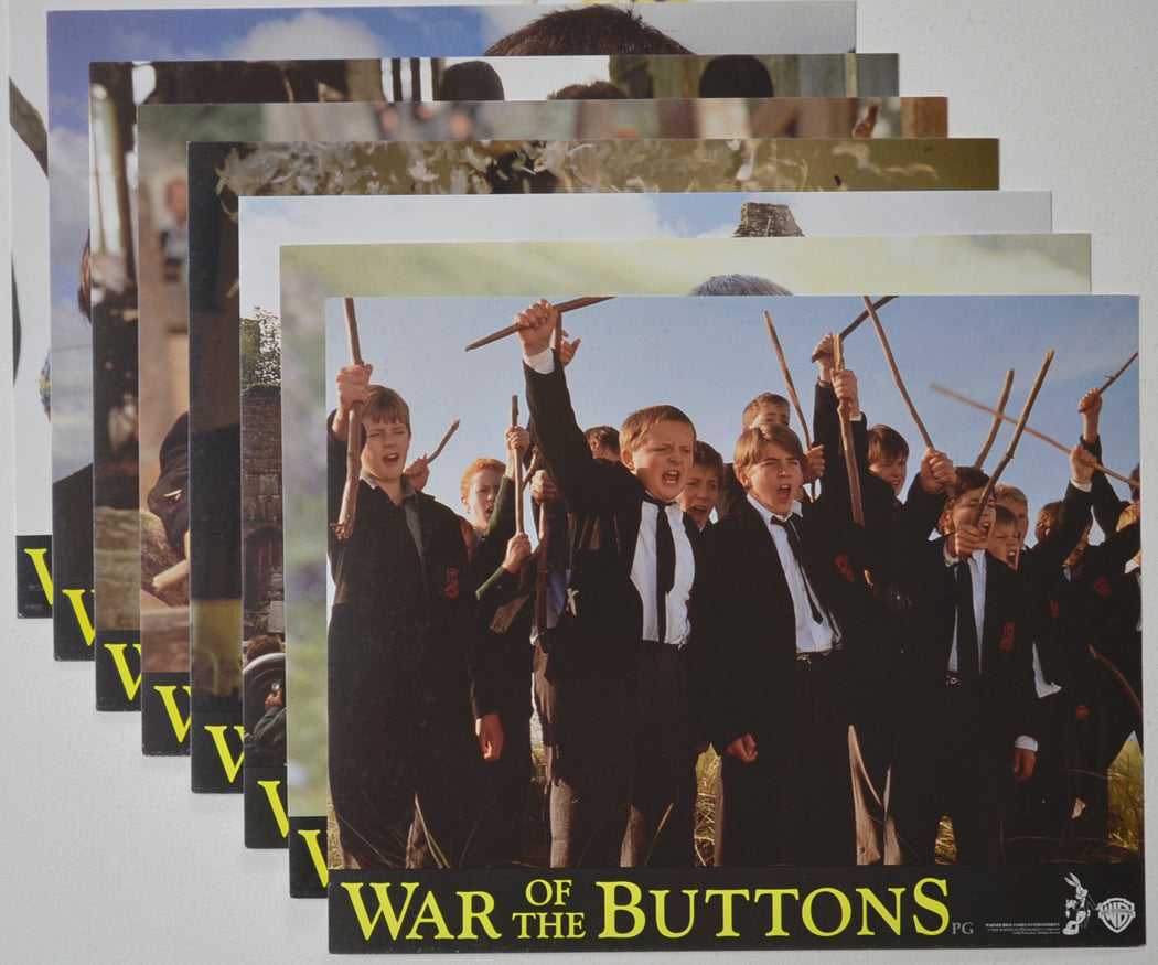 WAR OF THE BUTTONS (Full View) Cinema Set of Colour FOH Stills / Lobby Cards  