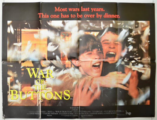 War Of The Buttons   Original Quad Poster - Film Poster - Movie Poster 