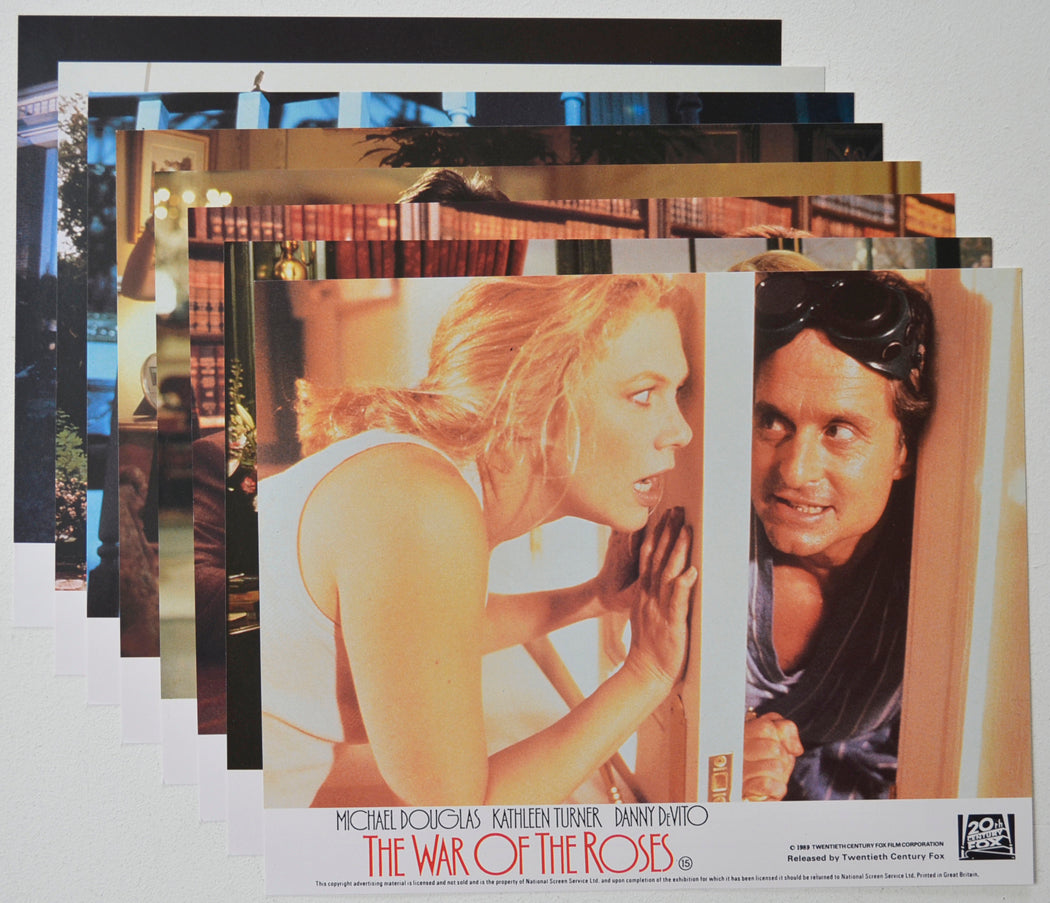 THE WAR OF THE ROSES (Full View) Cinema Set of Colour FOH Stills / Lobby Cards  