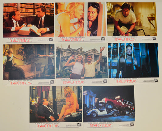 The War Of The Roses Set of 8 Original Lobby Cards / Colour Front Of House Stills 