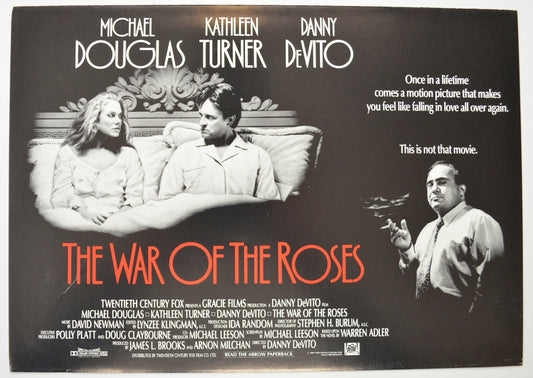 The War Of The Roses Original 6 Page Cinema Exhibitors Campaign Pressbook (UK)