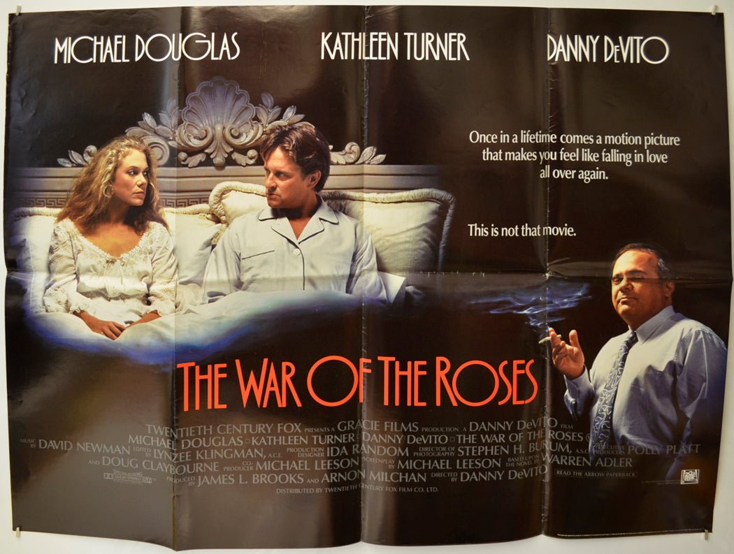 The War Of The Roses Original Quad Poster - Film Poster - Movie Poster