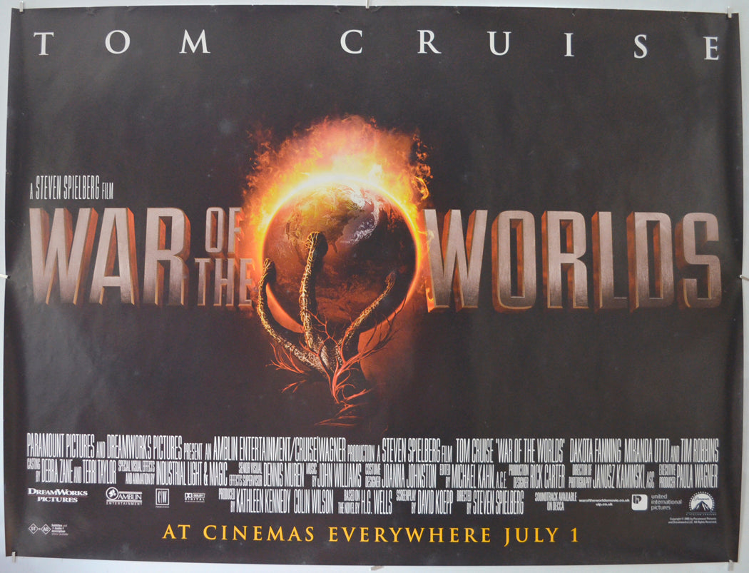 War Of The Worlds Original Quad Poster - Film Poster - Movie Poster  