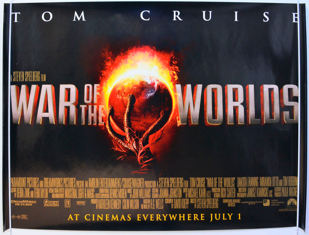 War Of The Worlds Original British Quad Poster - Film Poster - Movie Poster 