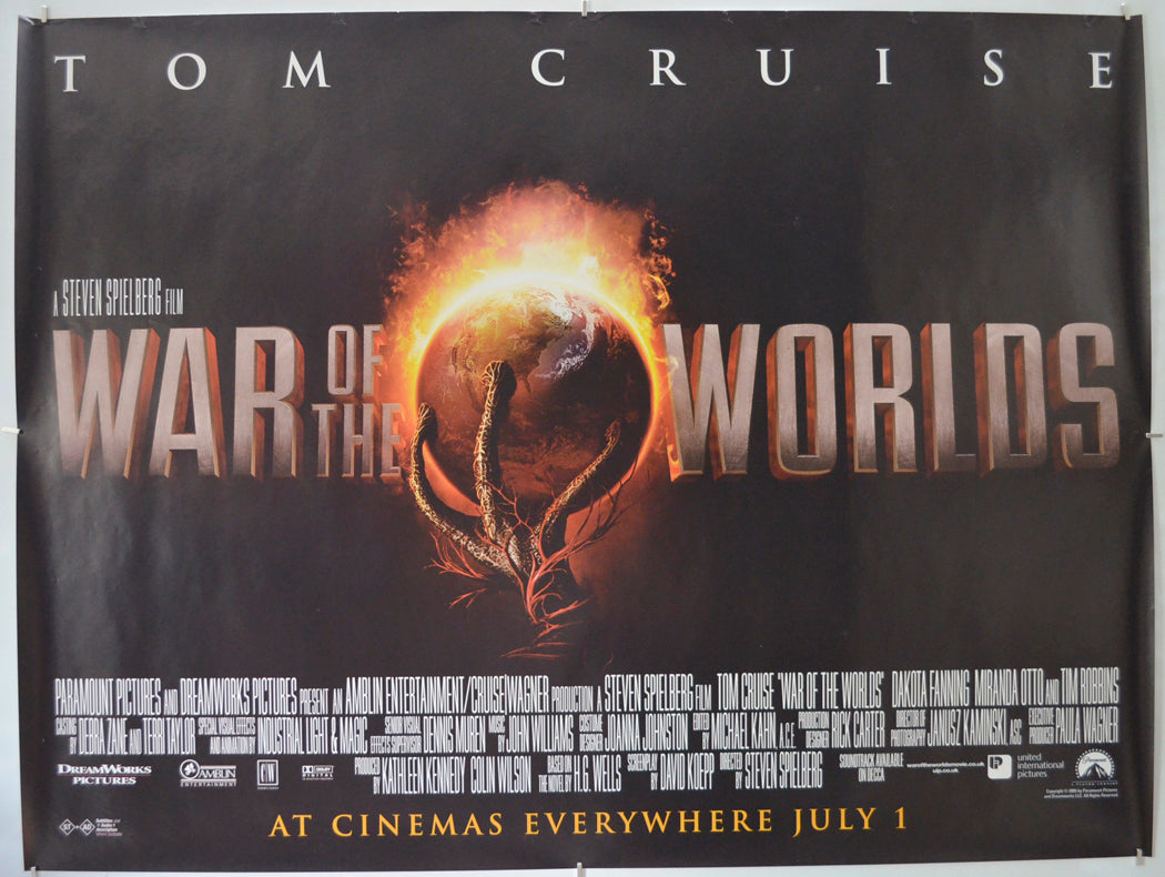 War Of The Worlds Original Quad Poster - Film Poster - Movie Poster  