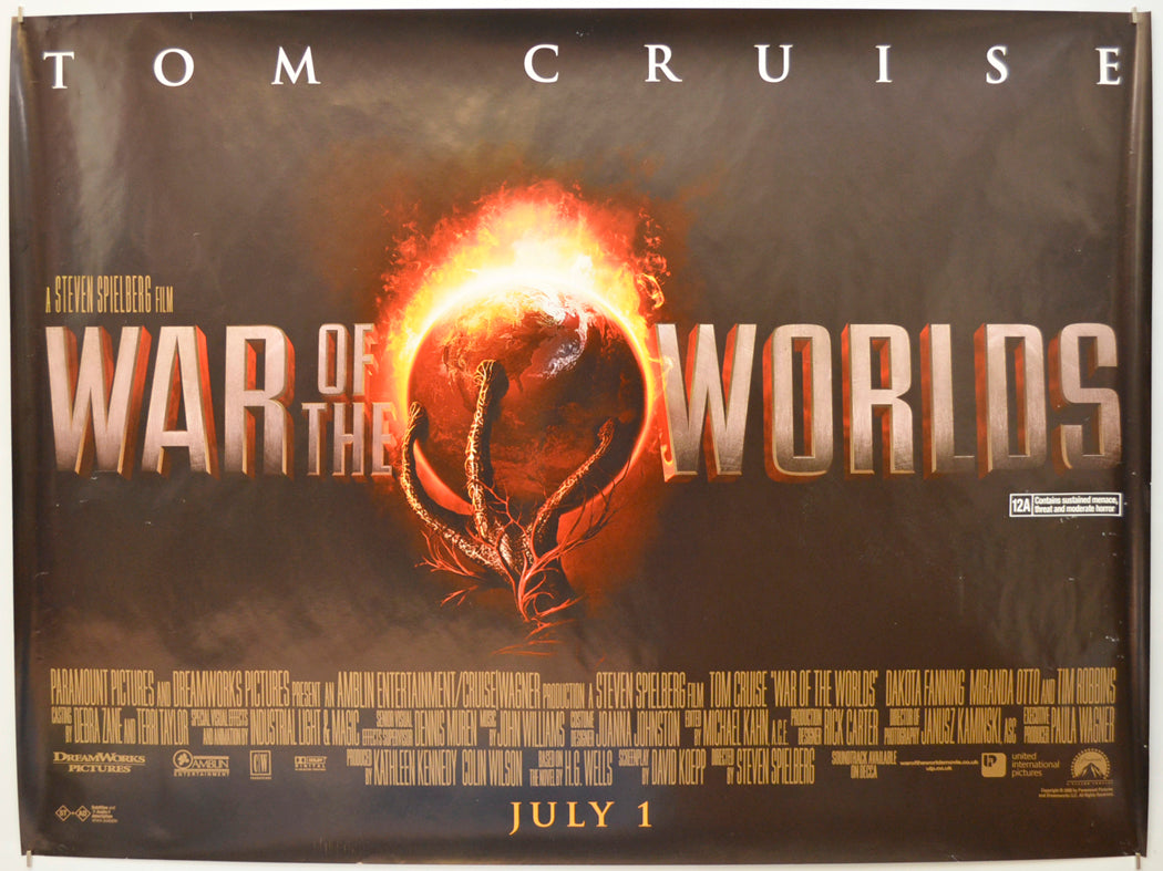 War Of The Worlds Original Quad Poster - Film Poster - Movie Poster  