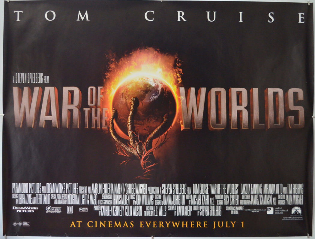 War Of The Worlds Original Quad Poster - Film Poster - Movie Poster  