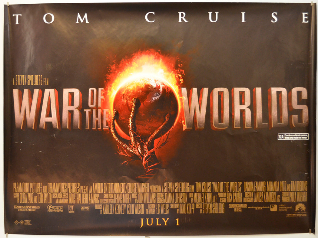 War Of The Worlds Original Quad Poster - Film Poster - Movie Poster  