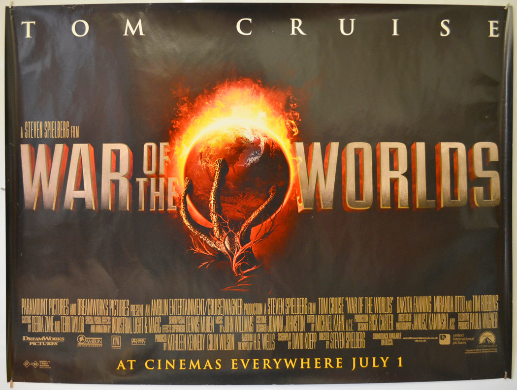 War Of The Worlds Original Quad Poster - Film Poster - Movie Poster