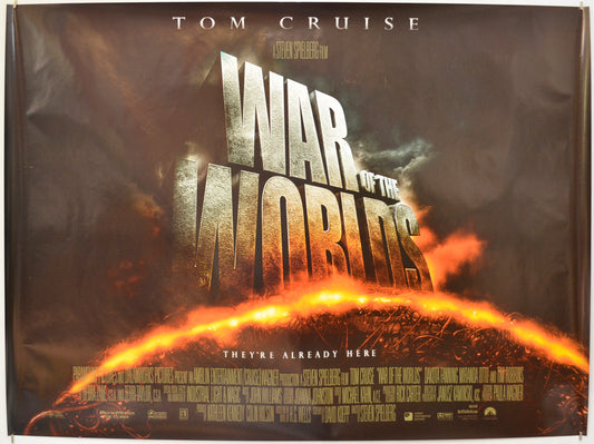 War Of The Worlds  (Teaser / Advance Version) Original Quad Poster - Film Poster - Movie Poster  