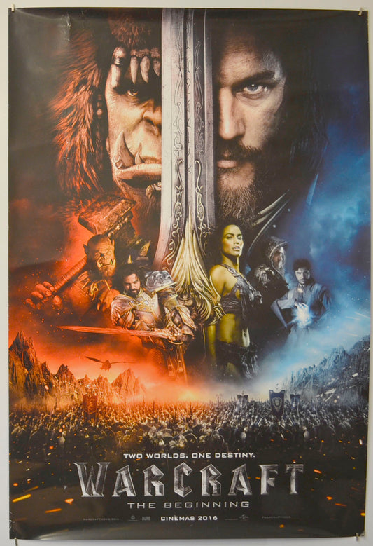 Warcraft : The Beginning (Teaser / Advance Version)  Original One Sheet Poster - Film Poster - Movie Poster