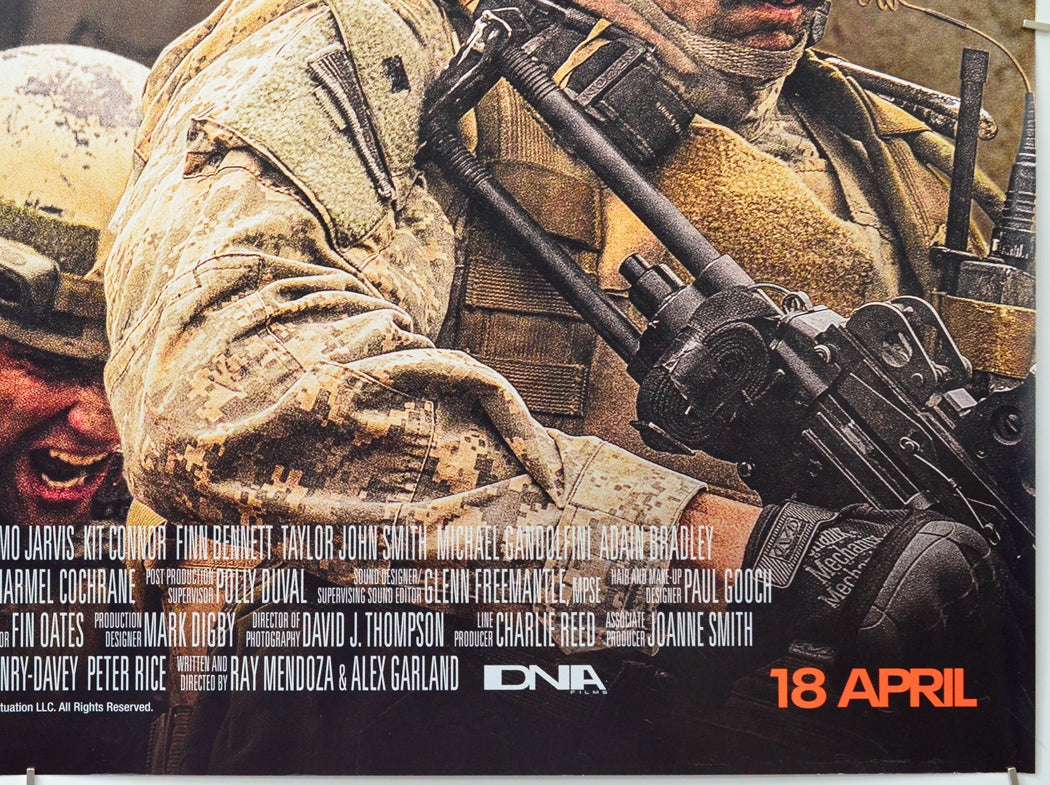 Warfare (Bottom Right) Cinema Quad Movie Poster 