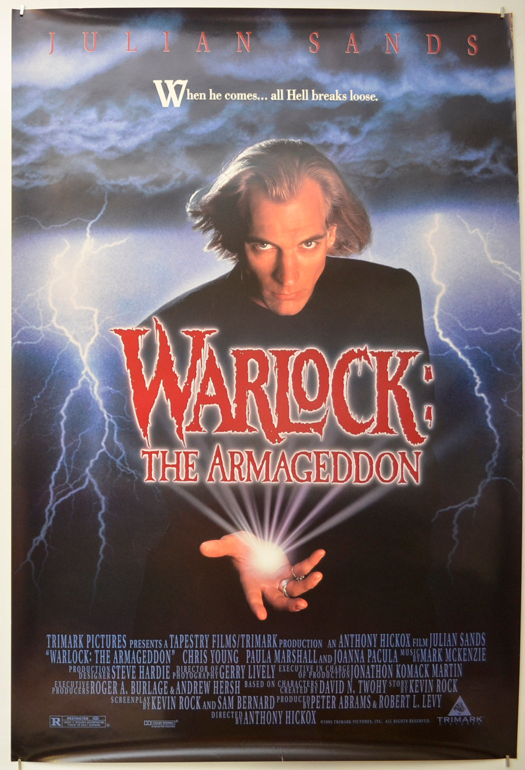 Warlock - The Armageddon Original One Sheet Poster - Film Poster - Movie Poster