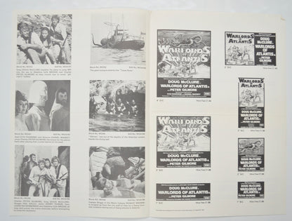 WARLORDS OF ATLANTIS Cinema Exhibitors Campaign Pressbook - INSIDE 