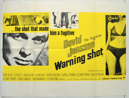 Warning Shot Original British Quad Poster - Film Poster - Movie Poster 