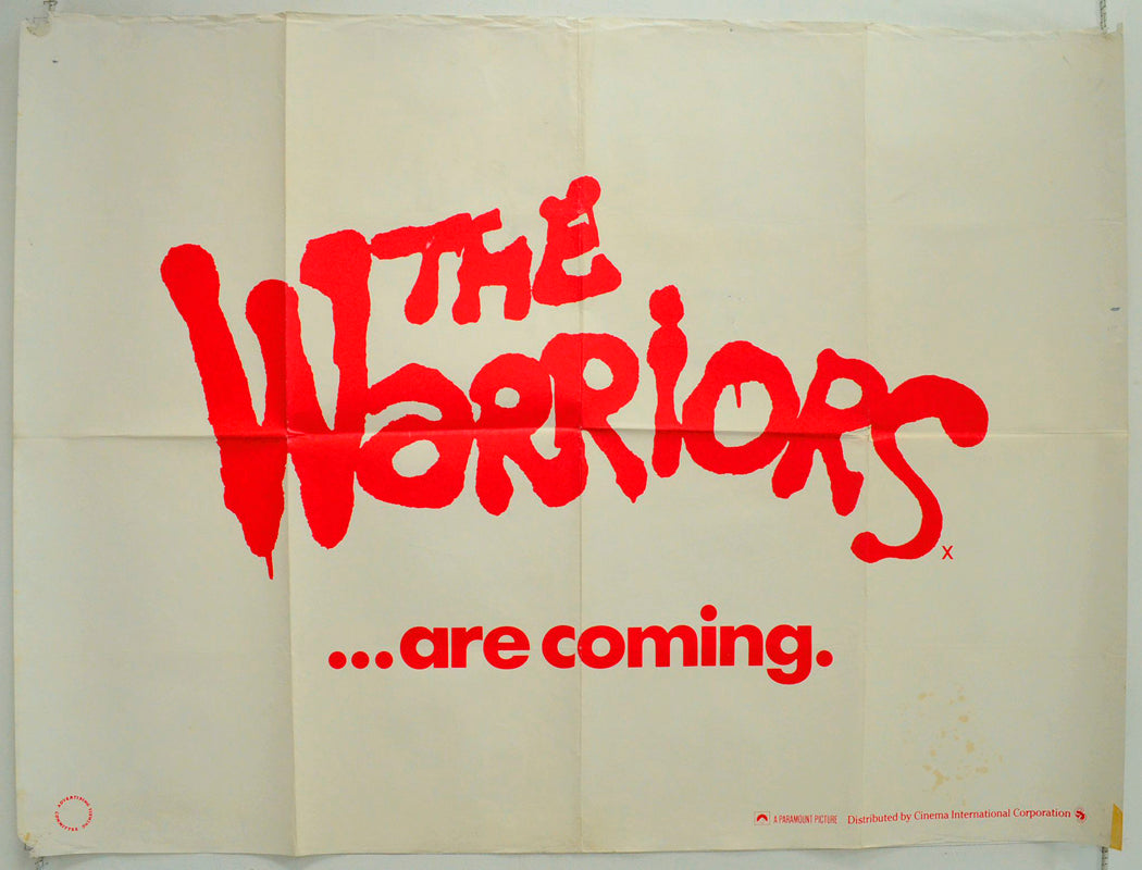 The Warriors  (Teaser / Advance Version)   Original British Quad Poster - Film Poster - Movie Poster 