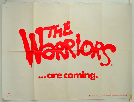 The Warriors  (Teaser / Advance Version)   Original British Quad Poster - Film Poster - Movie Poster 