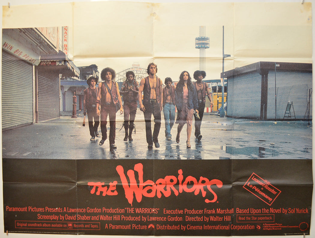 The Warriors Original Quad Poster - Film Poster - Movie Poster  