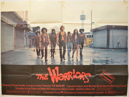 The Warriors Original Quad Poster - Film Poster - Movie Poster  