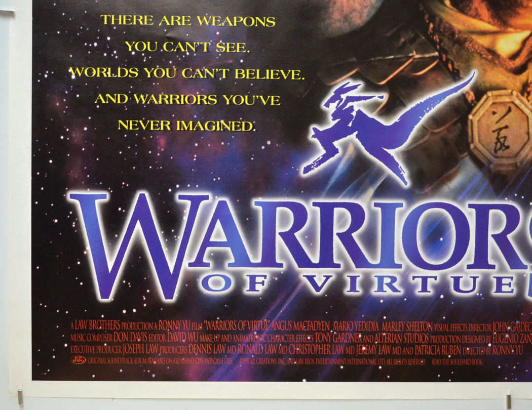 WARRIORS OF VIRTUE (Bottom Left) Cinema Quad Movie Poster 