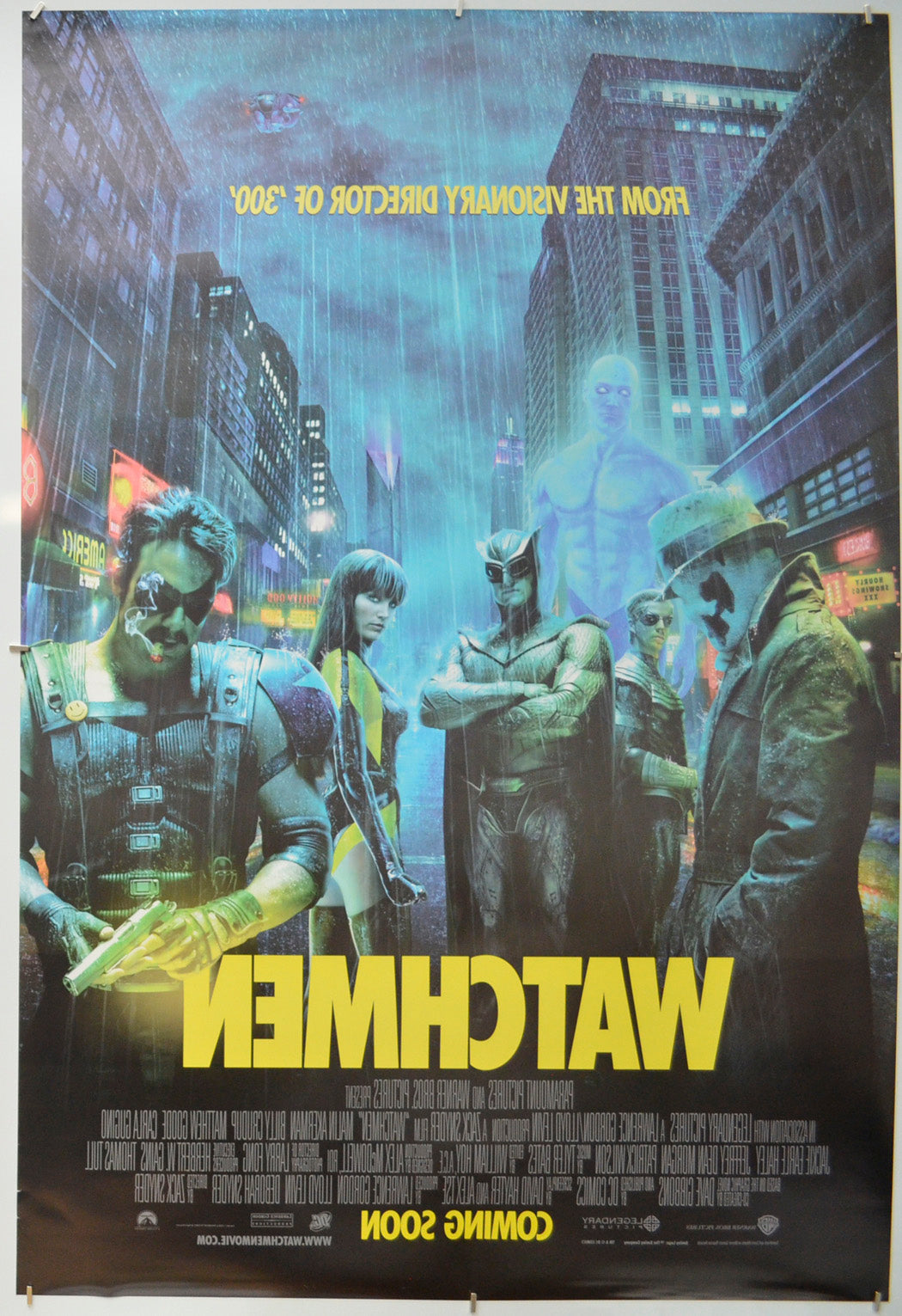 Watchmen (Back) Cinema One Sheet Movie Poster 