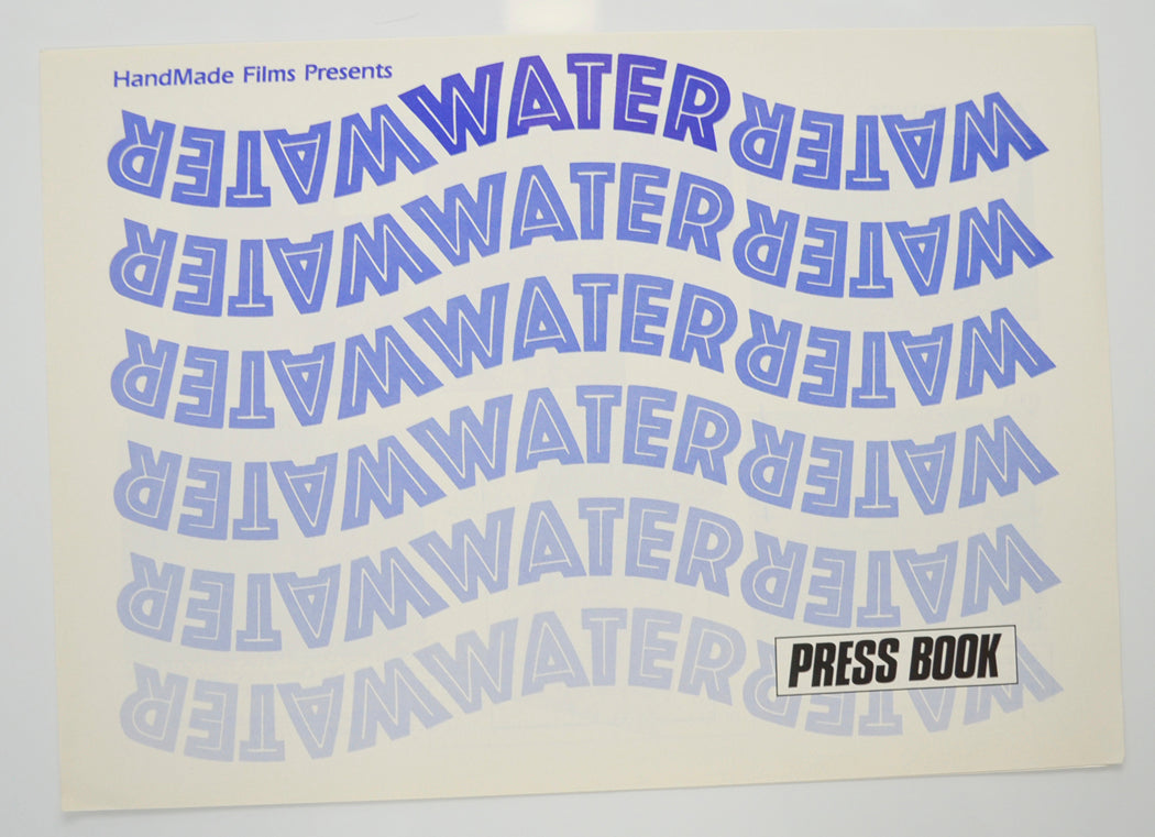 Water Original 4 Page Cinema Exhibitors Campaign Pressbook (UK)