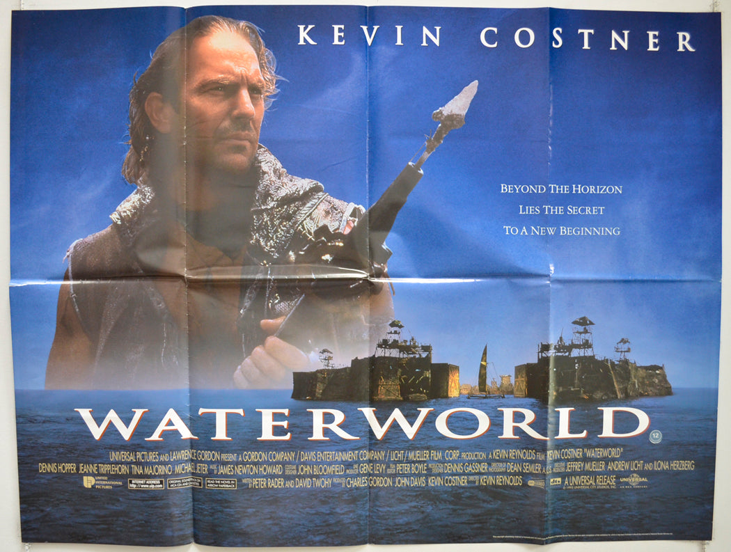 Waterworld  Original British Quad Poster - Film Poster - Movie Poster 