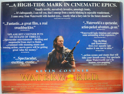 Waterworld (Reviews Version) Original Quad Poster - Film Poster - Movie Poster - Cinema Poster