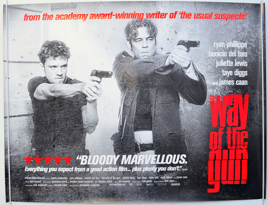 The Way Of The Gun  Original British Quad Poster - Film Poster - Movie Poster 