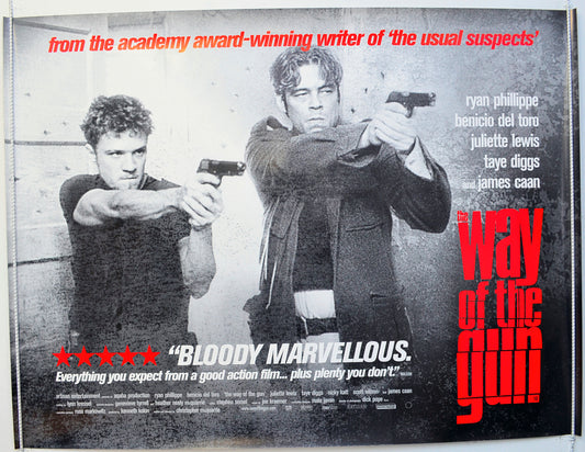 The Way Of The Gun  Original British Quad Poster - Film Poster - Movie Poster 