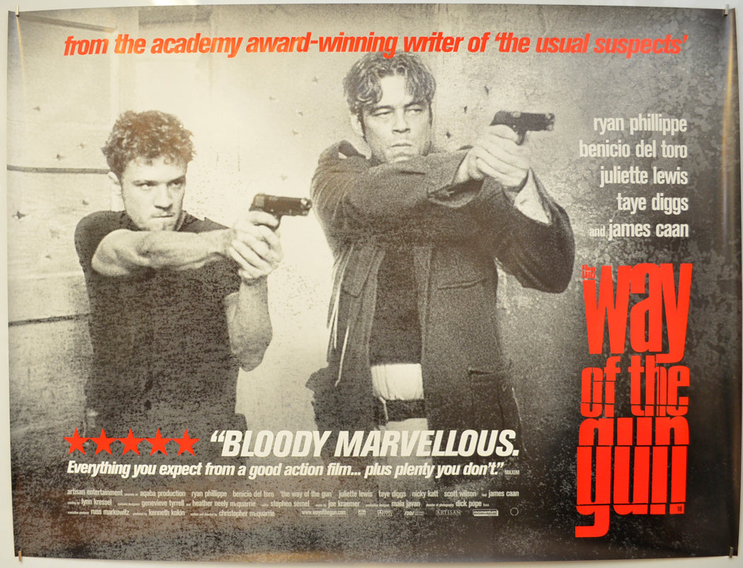 The Way Of The Gun  Original Quad Poster - Film Poster - Movie Poster