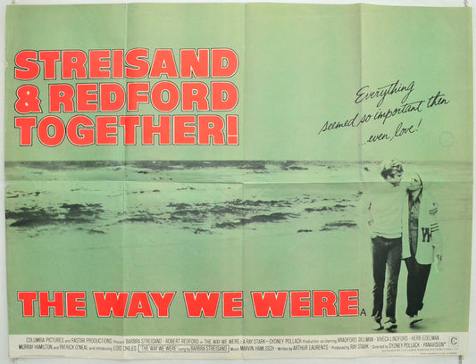 The Way We Were Original British Quad Poster - Film Poster - Movie Poster 