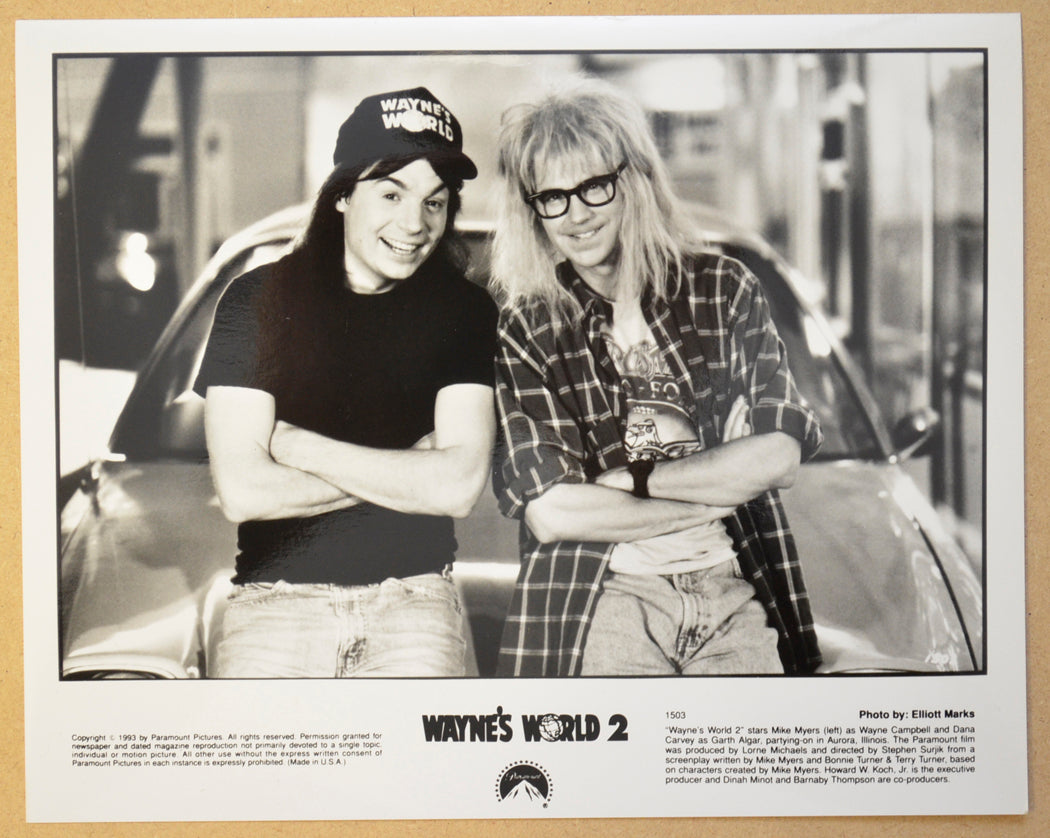 WAYNE’S WORLD 2 (Still 2) Cinema Black and White Press Stills 