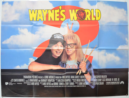 Wayne's World 2 Original Quad Poster - Film Poster - Movie Poster