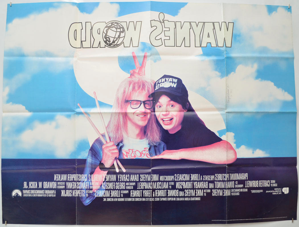 WAYNE’S WORLD 2 (Back) Cinema Quad Movie Poster 