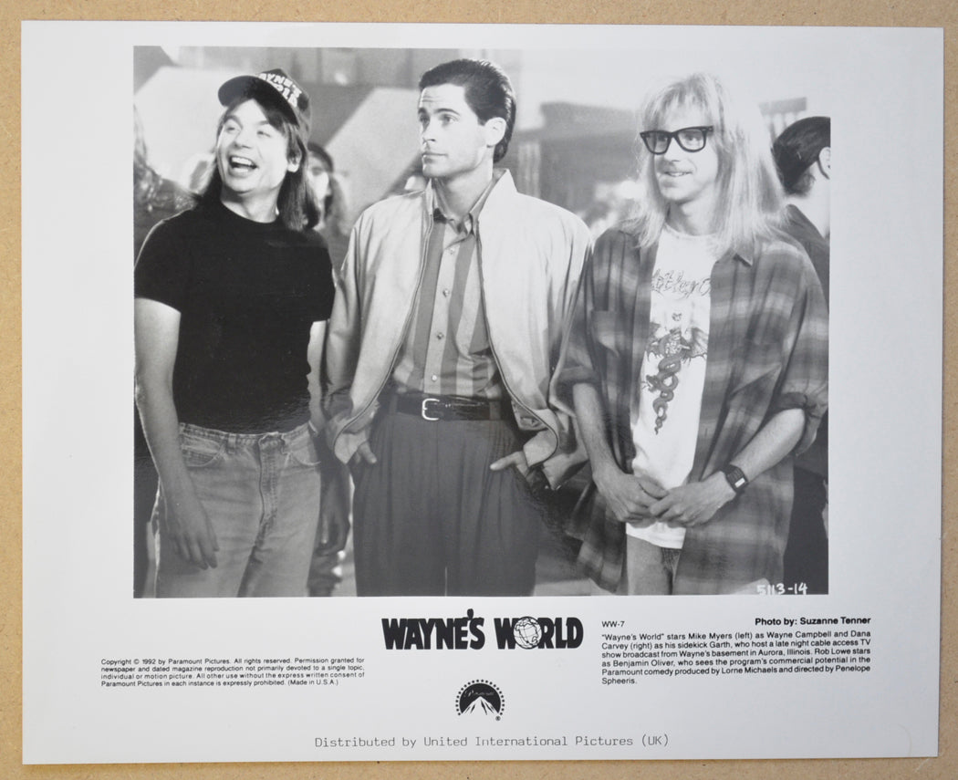 WAYNE’S WORLD (Still 2) Cinema Black and White Press Stills 