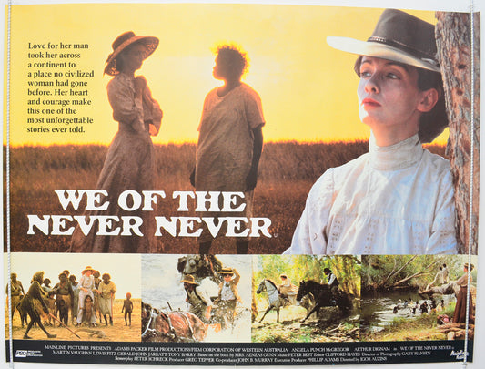 We Of The Never Never  Original British Quad Poster - Film Poster - Movie Poster 