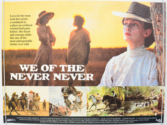 We Of The Never Never  Original British Quad Poster - Film Poster - Movie Poster 