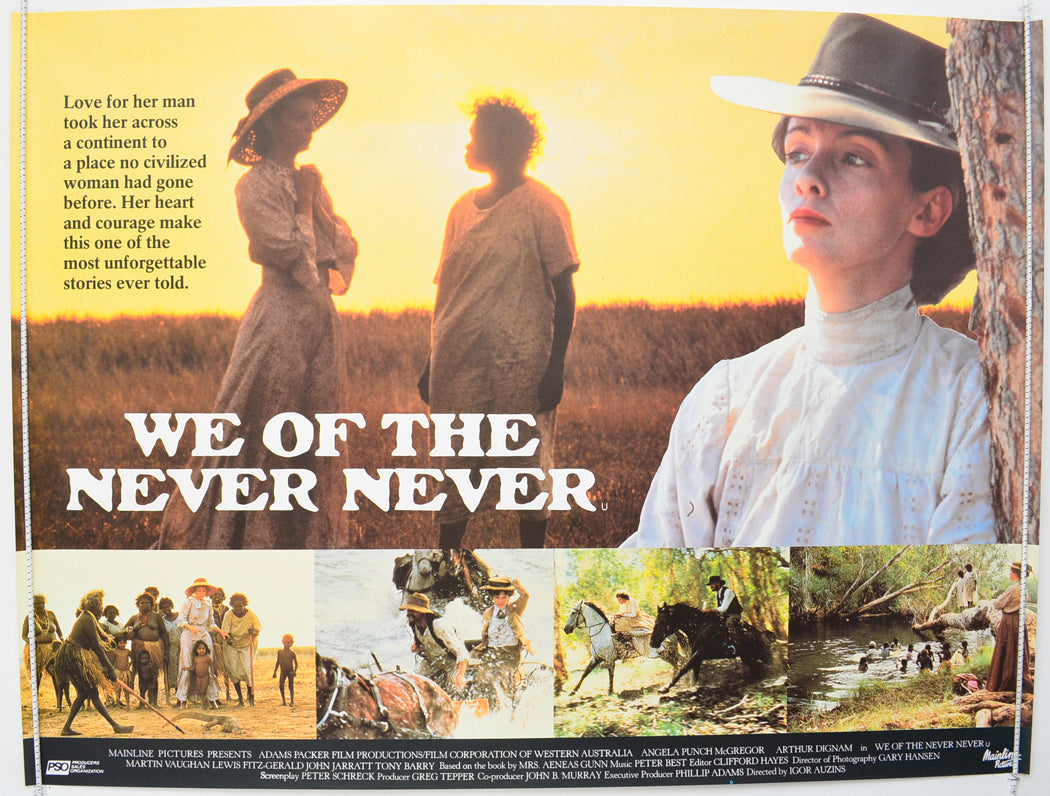 We Of The Never Never  Original British Quad Poster - Film Poster - Movie Poster 