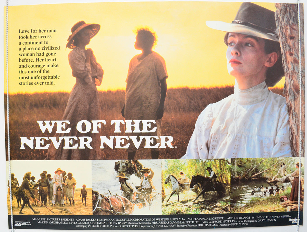 We Of The Never Never  Original British Quad Poster - Film Poster - Movie Poster 