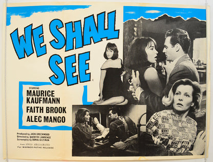 We Shall See Original Quad Poster - Film Poster - Movie Poster  