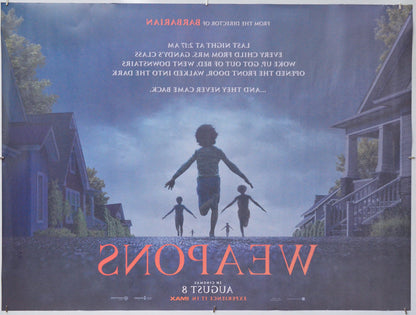 Weapons (Back) Cinema Quad Movie Poster 
