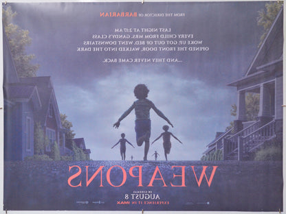 Weapons (Back) Cinema Quad Movie Poster 